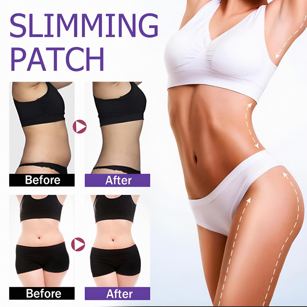 Патчі для схуднення Slim 30шт. Пластир для схуднення з натуральних компонентів - зображення 8
