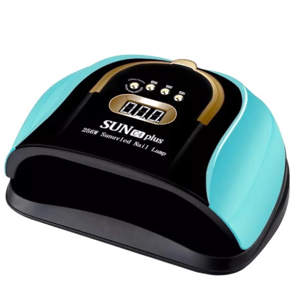 Лампа SUN C4 Plus 256W (бірюзова) для гель-лаку та манікюру - зображення 2