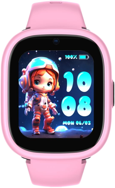 Smartwatch dla dzieci Lagenio 4G Kids Watch K3 Pink (6978636410002) - obraz 2