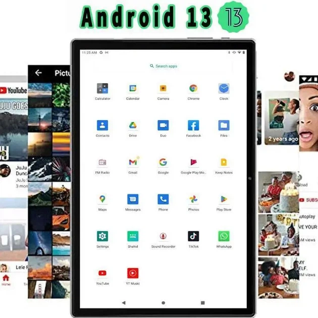 Планшет 10.1' BDF G10 8/256GB, 10.1, 4G LTE, 5000mAh + чехол, стилус, клавиатура, мышь - изображение 8
