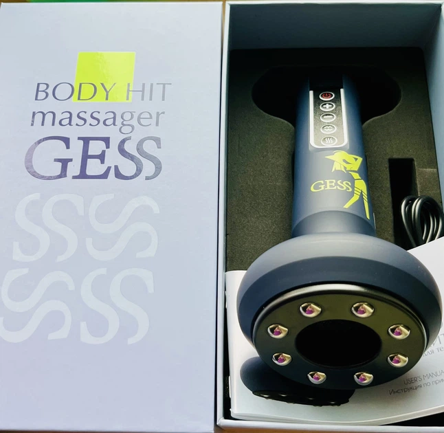 Лімфодренажний вакумний масажер для тіла Gess Body Hit з прогрівом - зображення 2