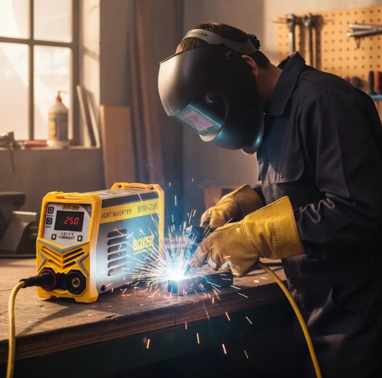Инверторный сварочный аппарат Boxer 300 А IGBT MMA Lift TIG с LCD дисплеем для электродов 1,6–4 мм - изображение 4