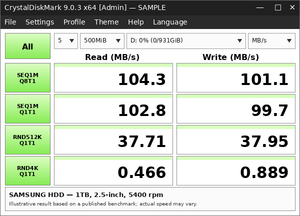Жорсткий диск HDD Samsung 1TB 2.5″ SATA III 8MB б/в для ноутбука та зовнішнього боксу - зображення 4