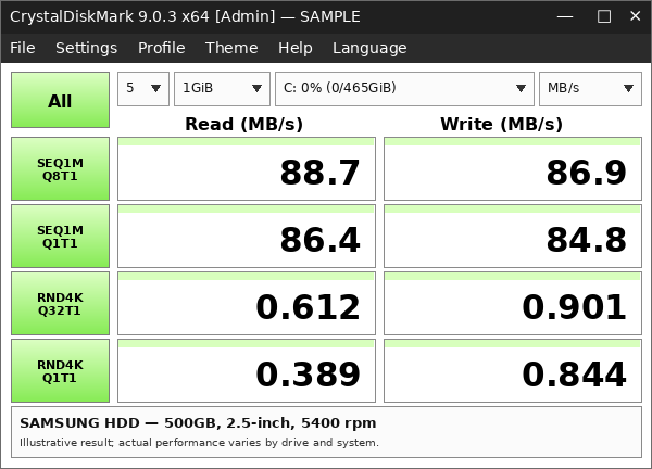 Жорсткий диск HDD Samsung 500GB 2.5″ SATA III 8MB б/в для ноутбука та комп’ютера - Фото 4 Жорсткий диск HDD Samsung 500GB 2.5″ SATA III 8MB б/в для ноутбука та комп’ютера - зображення 4