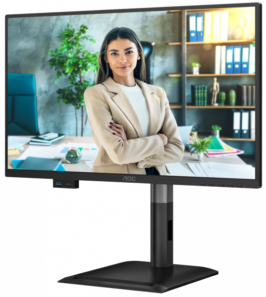 Монитор 23.8" aoc 24p4u Black - изображение 6