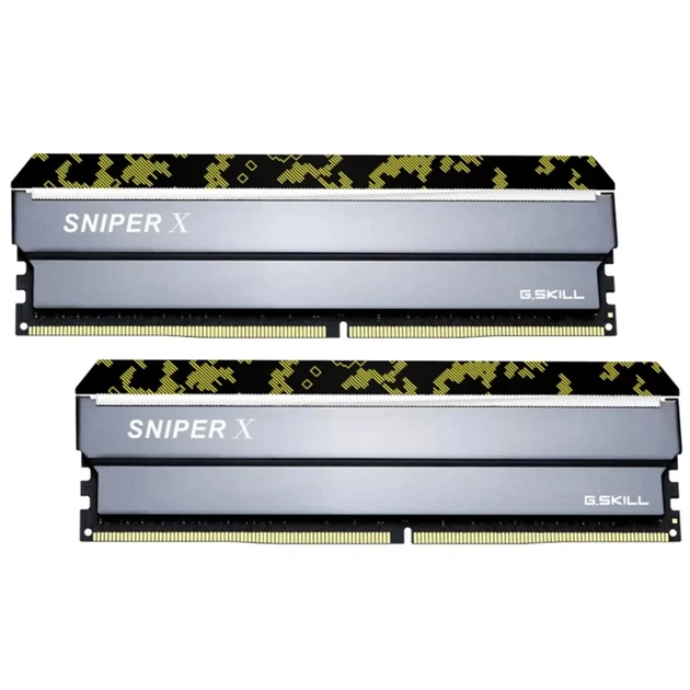 Модуль пам'яті G.SKILL Sniper X Digital Camo DDR4 16 ГБ (2×8 ГБ) 3200 МГц CL16 (F4-3200C16D-16GSXKB) - Фото 1 Модуль пам'яті G.SKILL Sniper X Digital Camo DDR4 16 ГБ (2×8 ГБ) 3200 МГц CL16 (F4-3200C16D-16GSXKB) - зображення 1