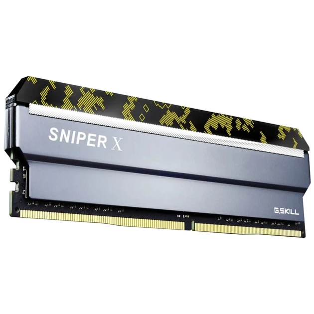 Модуль пам'яті G.SKILL Sniper X Digital Camo DDR4 16 ГБ (2×8 ГБ) 3200 МГц CL16 (F4-3200C16D-16GSXKB) - Фото 3 Модуль пам'яті G.SKILL Sniper X Digital Camo DDR4 16 ГБ (2×8 ГБ) 3200 МГц CL16 (F4-3200C16D-16GSXKB) - зображення 3