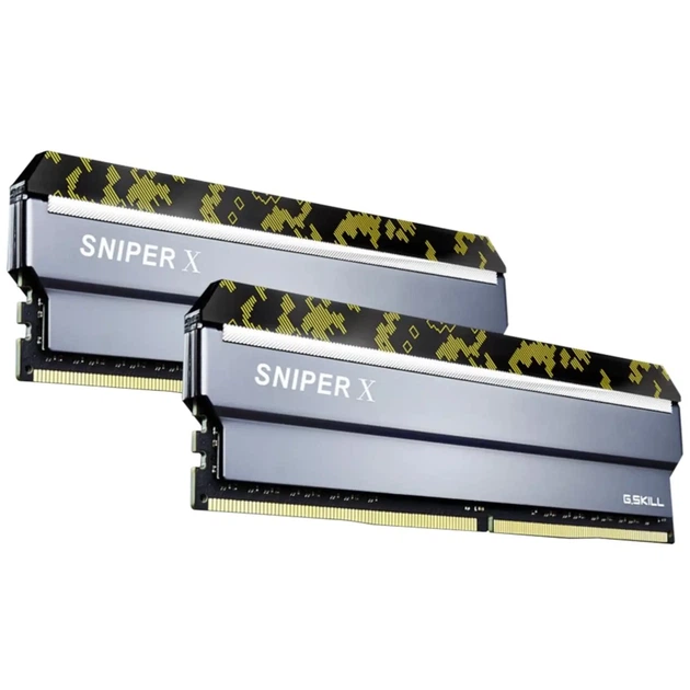 Модуль пам'яті G.SKILL Sniper X Digital Camo DDR4 16 ГБ (2×8 ГБ) 3200 МГц CL16 (F4-3200C16D-16GSXKB) - Фото 4 Модуль пам'яті G.SKILL Sniper X Digital Camo DDR4 16 ГБ (2×8 ГБ) 3200 МГц CL16 (F4-3200C16D-16GSXKB) - зображення 4