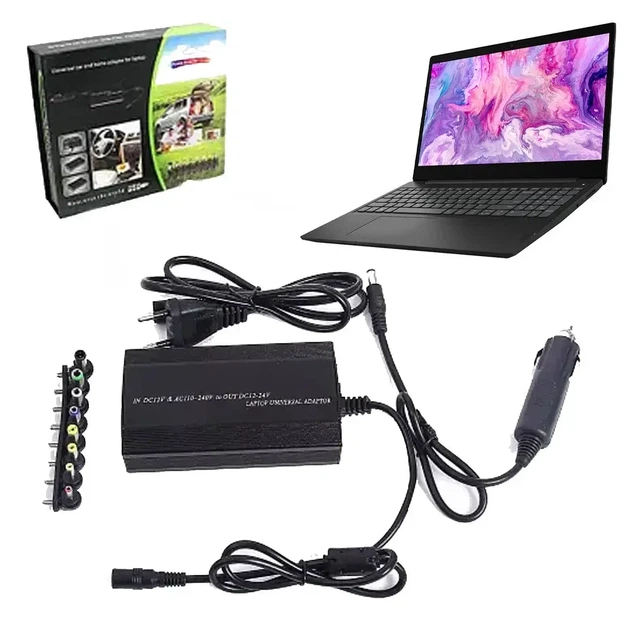 Адаптер для ноутбука MY 150W универсальная зарядка Блок питания от сети и прикуривателя 12-24В - изображение 8