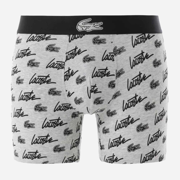 Трусы боксеры мужские Lacoste 845802281 XL Серые (1161215413) - изображение 5