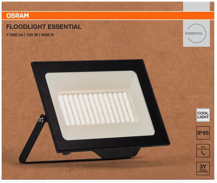 Світлодіодний прожектор OSRAM ESSENTIAL 100W 10000Lm 4000K (4099854429576) - изображение 5