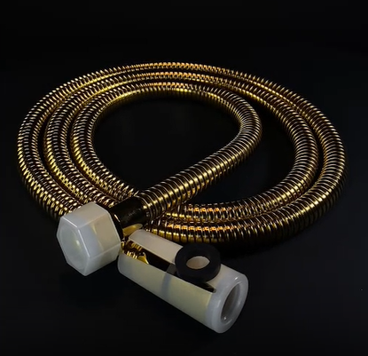 Шланг для душу золотистий глянцевий Koer KB-0801-150-10 (обплетення нержавіюча сталь 150 см) (Кольор золотий) (KR4806) - Фото 3 Шланг для душу золотистий глянцевий Koer KB-0801-150-10 (обплетення нержавіюча сталь 150 см) (Кольор золотий) (KR4806) - зображення 3