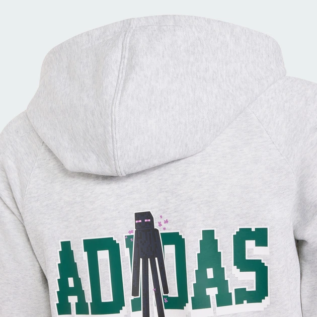 Детское худи ADIDAS MINECRAFT HOODIE adidas KS9031 (128) серый (4069996805279) - изображение 5