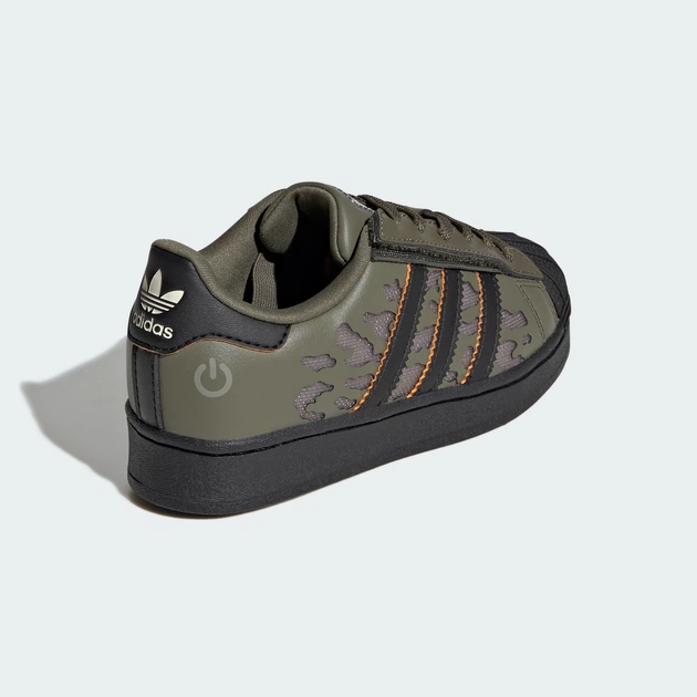 Детские кроссовки SUPERSTAR LED LIGHTS COMFORT CLOSURE ELASTIC LACE adidas KJ6798 (29 EUR) зеленый (4068817483085) - изображение 7
