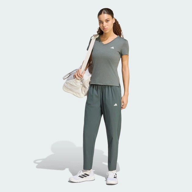 Женские спортивные брюки Workout Essentials Woven adidas KS6588 (XL) серый (4069993556174) - изображение 3