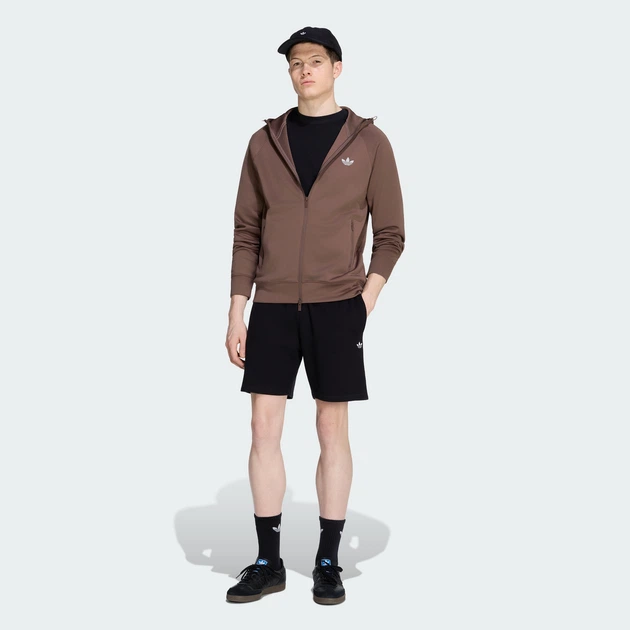 Чоловіча толстовка TREFOIL ESSENTIALS SPACER FULLZIP adidas KX9118 (M) коричневий (4069996796324) - зображення 3