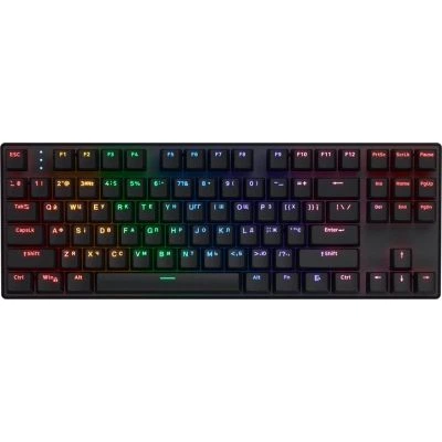 Клавіатура Hator Icefall Mecha TKL Rainbow Wireless/USB Black (HTK287UA) - Фото 1 Клавіатура Hator Icefall Mecha TKL Rainbow Wireless/USB Black (HTK287UA) - зображення 1