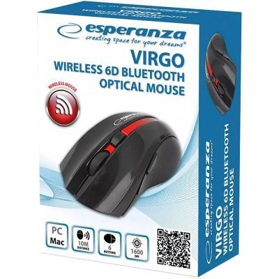 Мышка Esperanza Virgo 6D Bluetooth Red (EM129R) - изображение 2