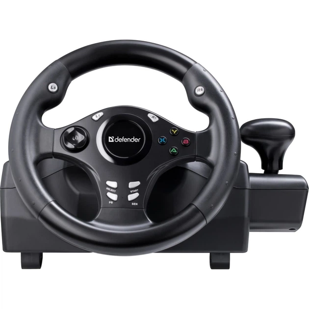 Ігрове кермо Defender Rager PC/PS/Xbox/Switch, чорне (64067) - Фото 1 Ігрове кермо Defender Rager PC/PS/Xbox/Switch, чорне (64067) - изображение 1