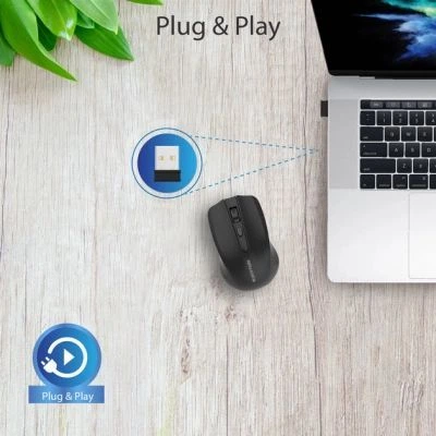 Мышка Promate Clix-8 Wireless Black (clix-8.black) - изображение 5