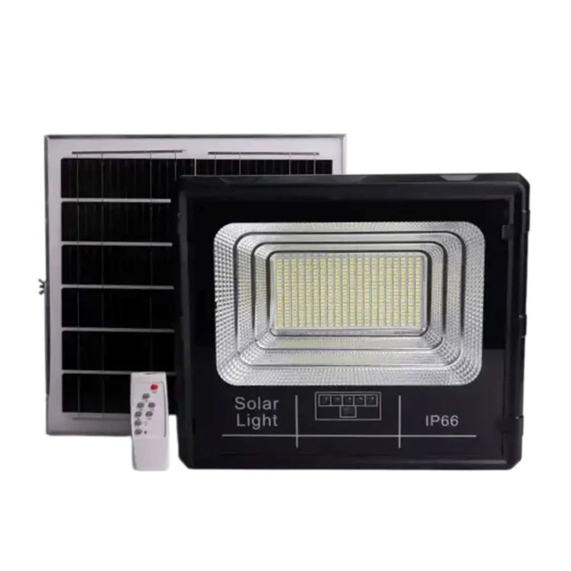 Уличный прожектор LED 418 SMD 500 Вт с солнечной панелью IP66 черный - изображение 4
