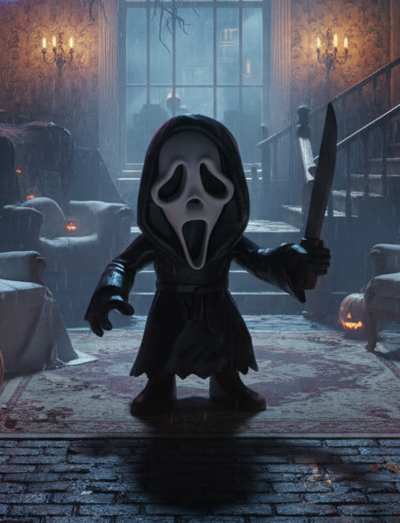 Фігурка Крик Ghostface Scream пластик 3D друк 120 мм - Фото 7 Фігурка Крик Ghostface Scream пластик 3D друк 120 мм - зображення 7