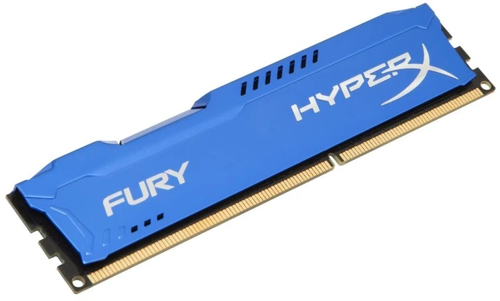 Оперативна пам’ять Kingston HyperX Fury Blue 8 ГБ DDR3-1866 DIMM (HX318C10F/8) - Фото 2 Оперативна пам’ять Kingston HyperX Fury Blue 8 ГБ DDR3-1866 DIMM (HX318C10F/8) - зображення 2