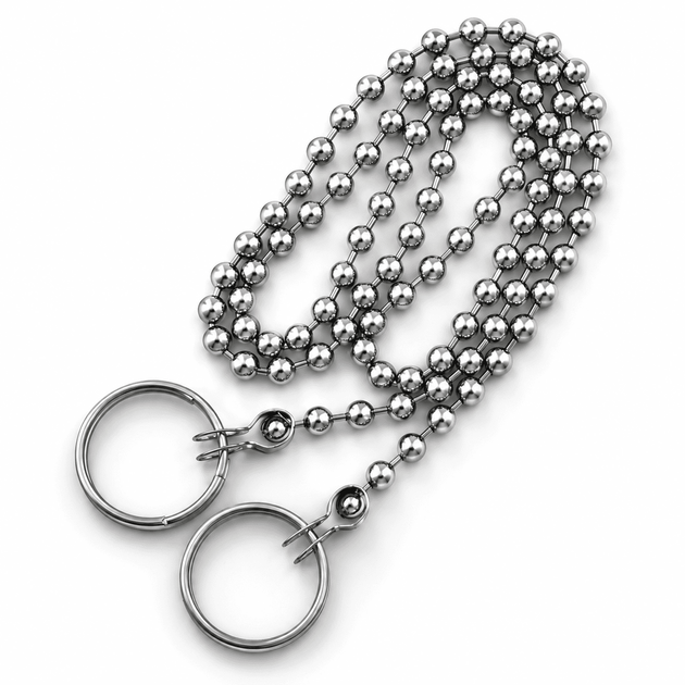 Цепочка Kronoplast для пробки 45 см с хромированной латуни с кольцами YD045002 - изображение 3