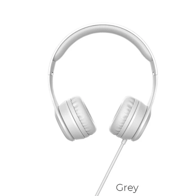 Навушники Hoco W21 Jack 3.5 mm Grey (6931474708298) - Фото 1 Навушники Hoco W21 Jack 3.5 mm Grey (6931474708298) - зображення 1
