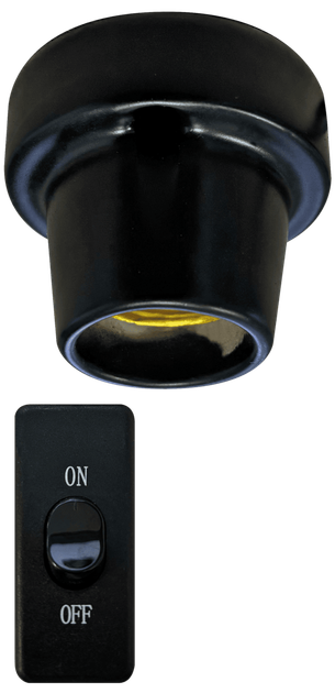 REPTO CERAMIC E27 LIGHT HOLDER SURFACE (R2300007) керамічний патрон для тераріума - Фото 2 REPTO CERAMIC E27 LIGHT HOLDER SURFACE (R2300007) керамічний патрон для тераріума - зображення 2