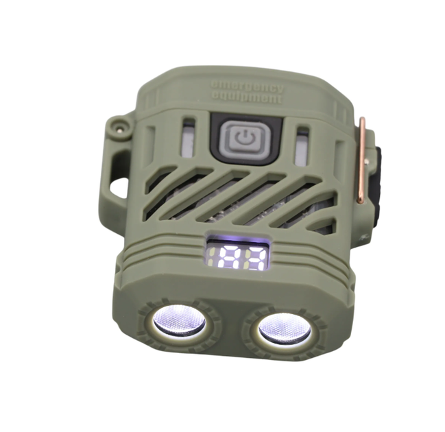 Тактична Плазмова Запальничка з Ліхтариком 220 лм JB Tacticals JB-01 Зелений USB-C Подвійна Дуга Водонепроникний - Фото 7 Тактична Плазмова Запальничка з Ліхтариком 220 лм JB Tacticals JB-01 Зелений USB-C Подвійна Дуга Водонепроникний - зображення 7