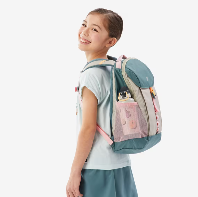 Дитячий Туристичний (Похідний) Рюкзак QUECHUA MH900 15л 39x25x20см Бірюзовий - зображення 9