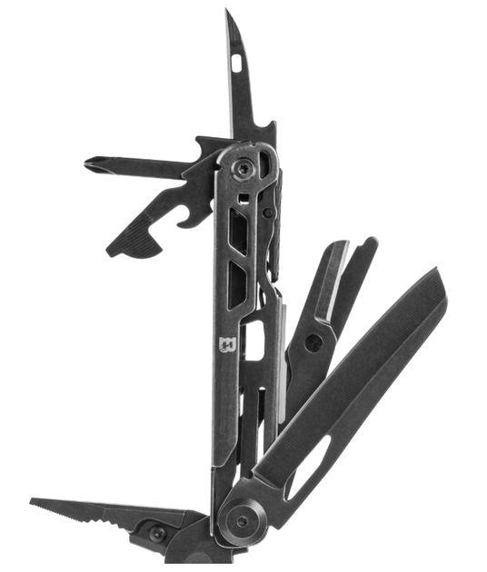 Мультитул Badger Outdoor Ash Blackwash 18 Інструментів Нейлонова Кобура Чорний BO-MT-ASH-SW - зображення 8