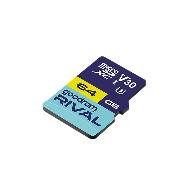 Карта памяти microSD Goodram RIVAL 64GB 100MB/s UHS-I U3 V30 с адаптером SD (TGD-GGSM3AA0640R12) - изображение 3