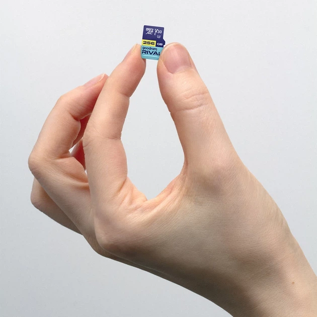 Карта памяти microSD Goodram RIVAL 256GB 100MB/s UHS-I U3 V30 с адаптером SD (TGD-GGSM3AA2560R12) - Фото 6 Карта памяти microSD Goodram RIVAL 256GB 100MB/s UHS-I U3 V30 с адаптером SD (TGD-GGSM3AA2560R12) - изображение 6