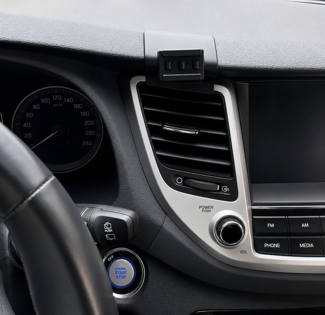 Держатель телефона для Hyundai Tucson 2015-2018 (Комлект: основа для панели Hyundai Tucson + держатель HOCO). - изображение 8