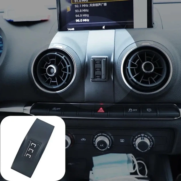 Держатель телефона для Audi A3 2014-2020 (Комлект: основа для панели Audi A3 + держатель HOCO). - изображение 8