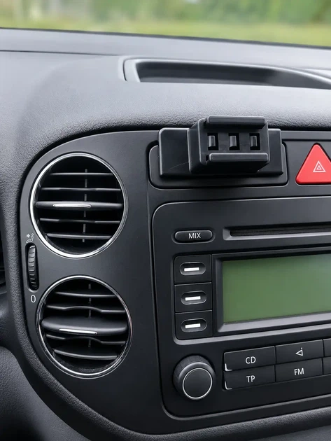 Комплект держателя для Volkswagen Tiguan, Golf +, Golf Sportsvan (основание + универсальный держатель Black) - изображение 4