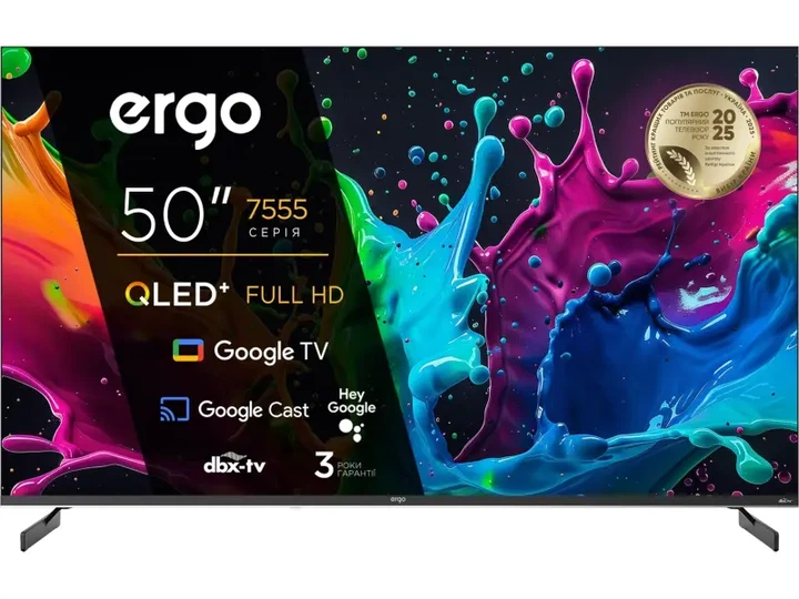 Телевізор Ergo 50JFQ7555 - Фото 1 Телевізор Ergo 50JFQ7555 - зображення 1