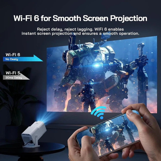 Проектор WOLFANG WP03 Full HD Wi-Fi Bluetooth (102256196) - зображення 4