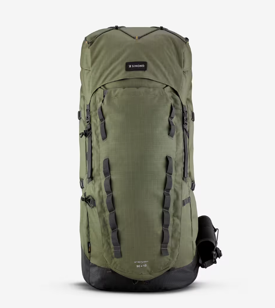 Туристичний Рюкзак для Трекінгу SIMOND Trek 900 (90л + 10л) 88 x 54 x 43см Хакі - зображення 2