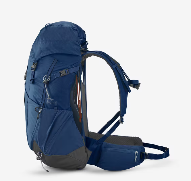 Туристический Рюкзак QUECHUA MH500 38л 62см x 30см x 31см Синий Совместимые с Питьевой Системой - Фото 8 Туристический Рюкзак QUECHUA MH500 38л 62см x 30см x 31см Синий Совместимые с Питьевой Системой - изображение 8
