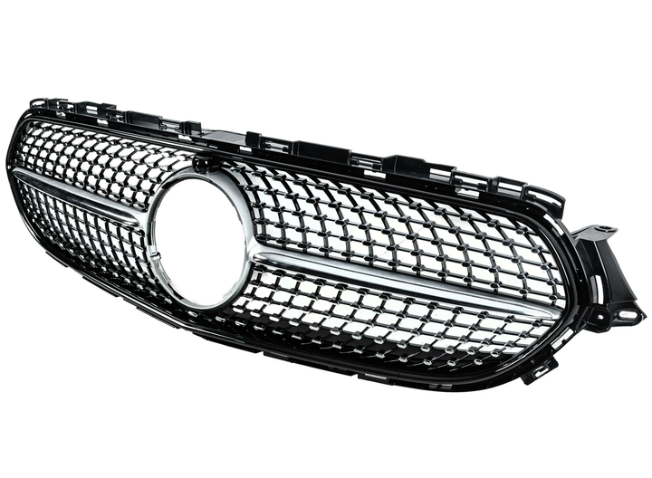 Передняя решётка Diamond Silver для Base Mercedes E-сlass W213 2016-2023 гг - изображение 2