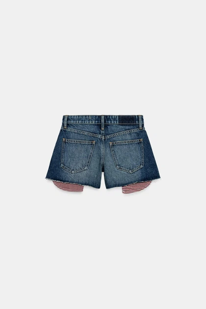 Шорти z1975 mom fit з необробленим краєм Zara 4083/039 M/38 Сині (0408303940738) - Фото 9 Шорти z1975 mom fit з необробленим краєм Zara 4083/039 M/38 Сині (0408303940738) - зображення 9