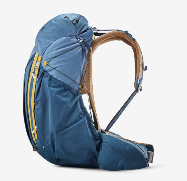 Туристичний Рюкзак для Трекінгу FORCLAZ MT900 (50л + 10л) 65 x 35 x 35см з Дощовиком Синій - зображення 4