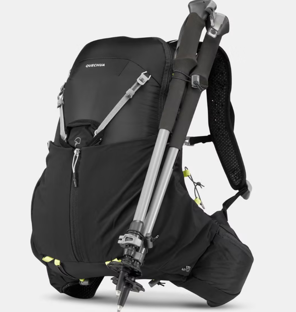 Туристический Рюкзак QUECHUA FH500 17л 48 х 34 х 21 см Черный Совместимые с Питьевой Системой Дождевик - изображение 3
