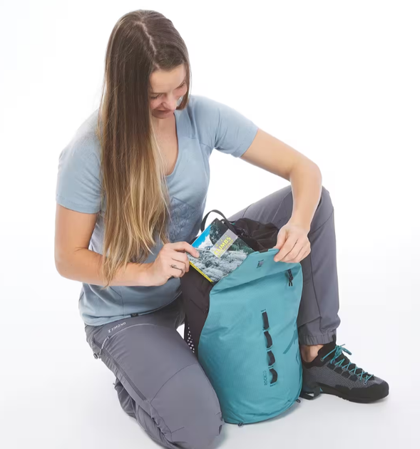 Рюкзак для Скелелазіння SIMOND Rock 20л 50 x 25 x 20 см Бірюзовий Сумісний з Питною Системою - Фото 5 Рюкзак для Скелелазіння SIMOND Rock 20л 50 x 25 x 20 см Бірюзовий Сумісний з Питною Системою - зображення 5