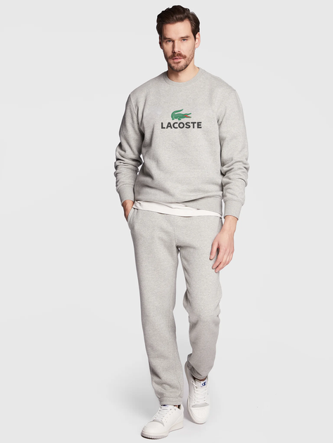 Мужской свитшот на флисе Lacoste Размер S Серый (MST0001792) - изображение 5