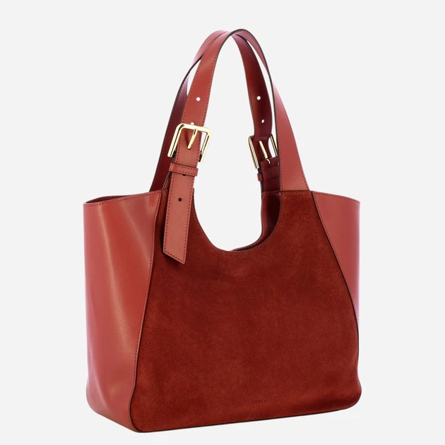 Torebka shopper damska skórzana Furla WB02012BX40184996S1007 Czerwona (800070360637) - obraz 3