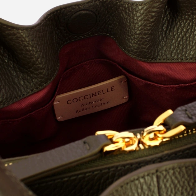 Torebka crossbody damska skórzana Coccinelle E1VOF180201-W25 Khaki (800070363581) - Zdjęcie 5 Torebka crossbody damska skórzana Coccinelle E1VOF180201-W25 Khaki (800070363581) - obraz 5